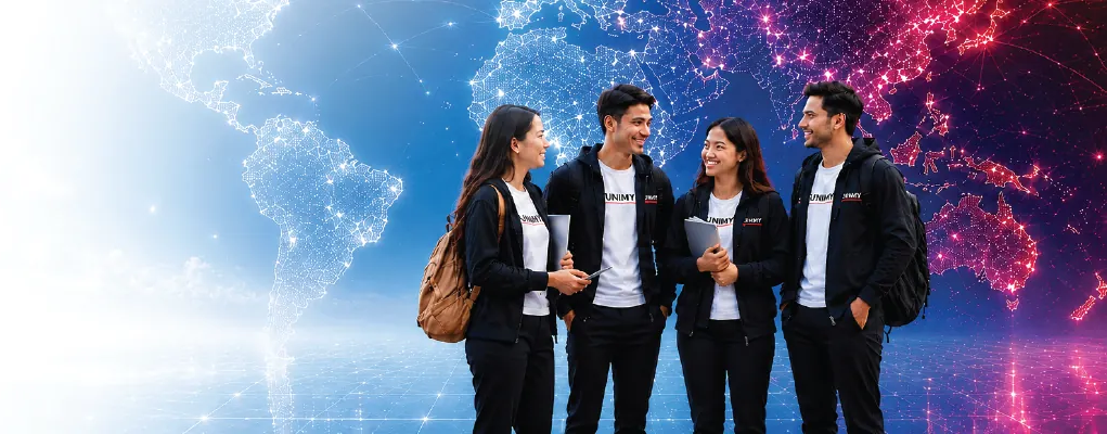 Students beginning their global journey at UNIMY